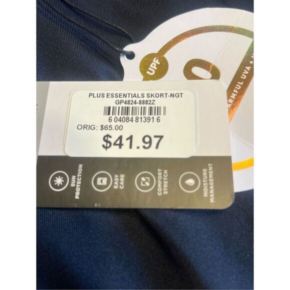 Tail White Label Plus UPF 50 Tennis golf Skirt Skort Women 3XL navy blue Pocket - Picture 5 of 5